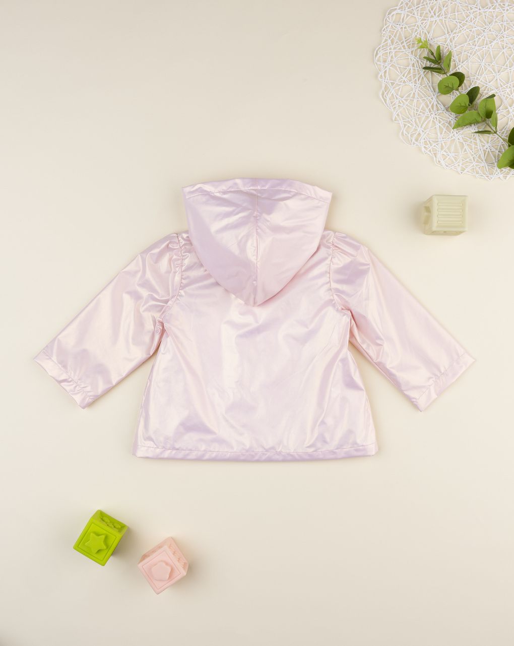 βρεφικό μπουφάν ροζ ιριδίζον για κορίτσι - Prénatal