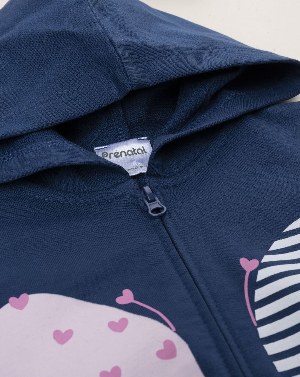 βρεφική ζακέτα φούτερ μπλε sweety για κορίτσι - Prénatal