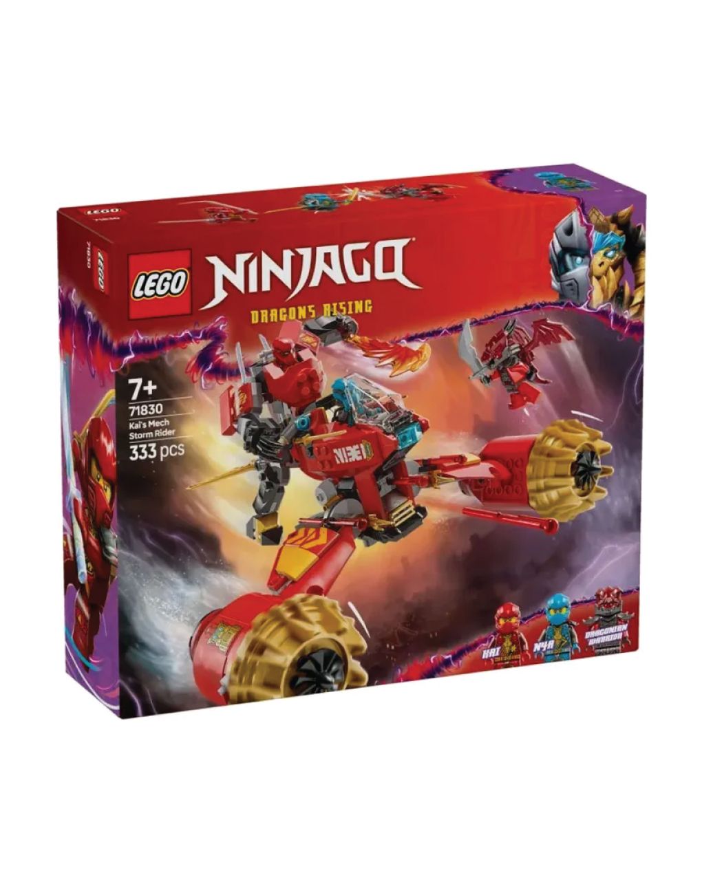 Lego ninjago kai's mech storm rider 71830