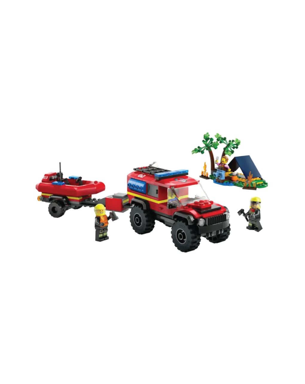 Lego city 4x4 fire truck with rescue boat 60412 - LEGO, LEGO City