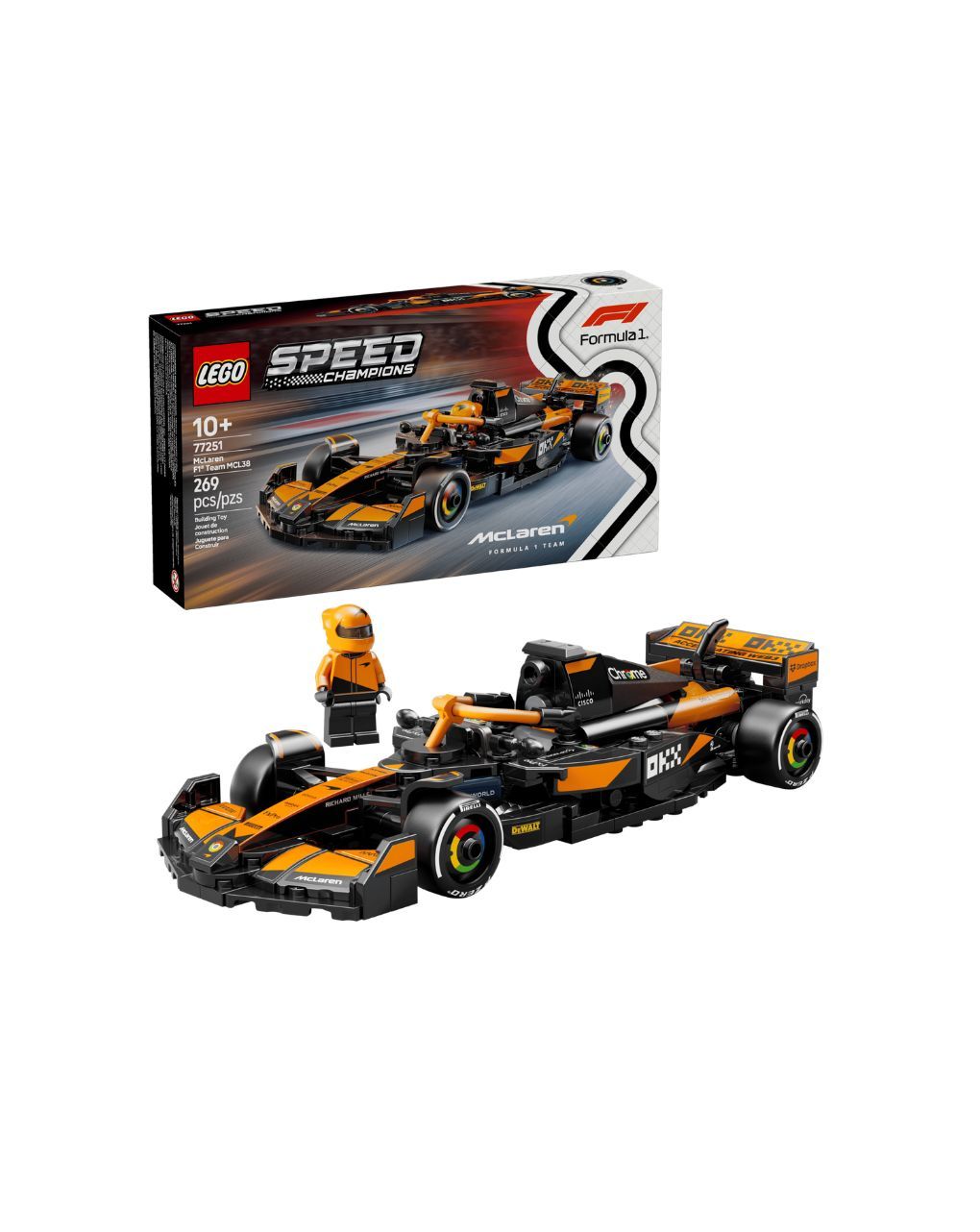 Lego speed champions mclaren f1 team mcl38 race car 77251 - Lego, LEGO F1®, LEGO Speed Champions