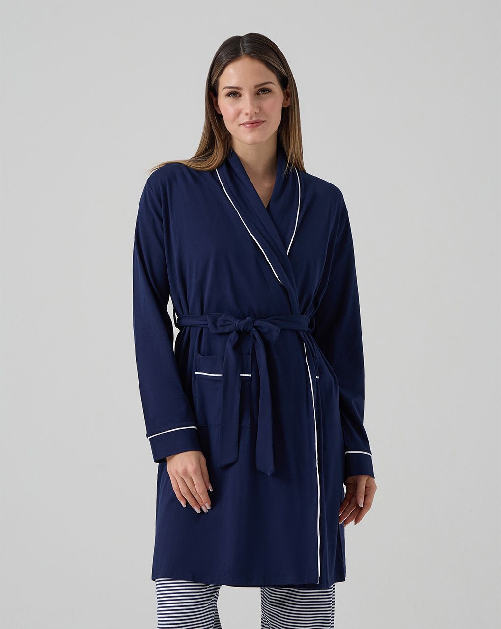 γυναικεία ρόμπα εγκυμοσύνης/θηλασμόυ μπλε - Prénatal