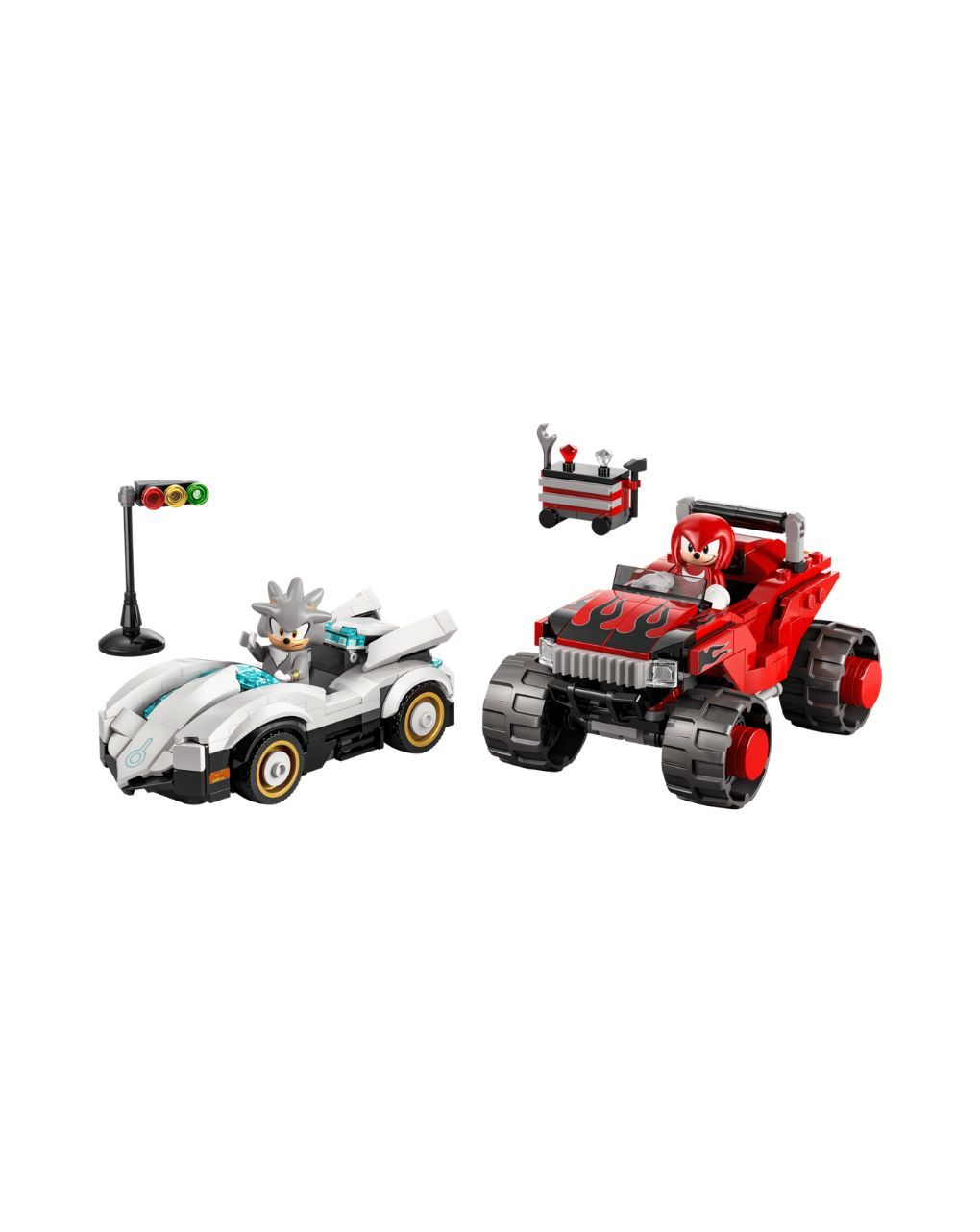 Lego sonic the hedgehog silver's car vs. knuckles' monster truck 77118 - LEGO, LEGO Sonic The Hedgehog
