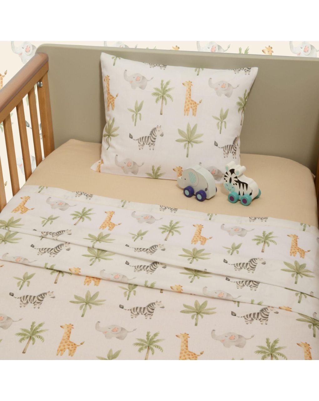 Baby oliver σετ σεντόνια κούνιας 110×170cm με λάστιχο σχέδιο 424 46-6706/424 - BABY OLIVER