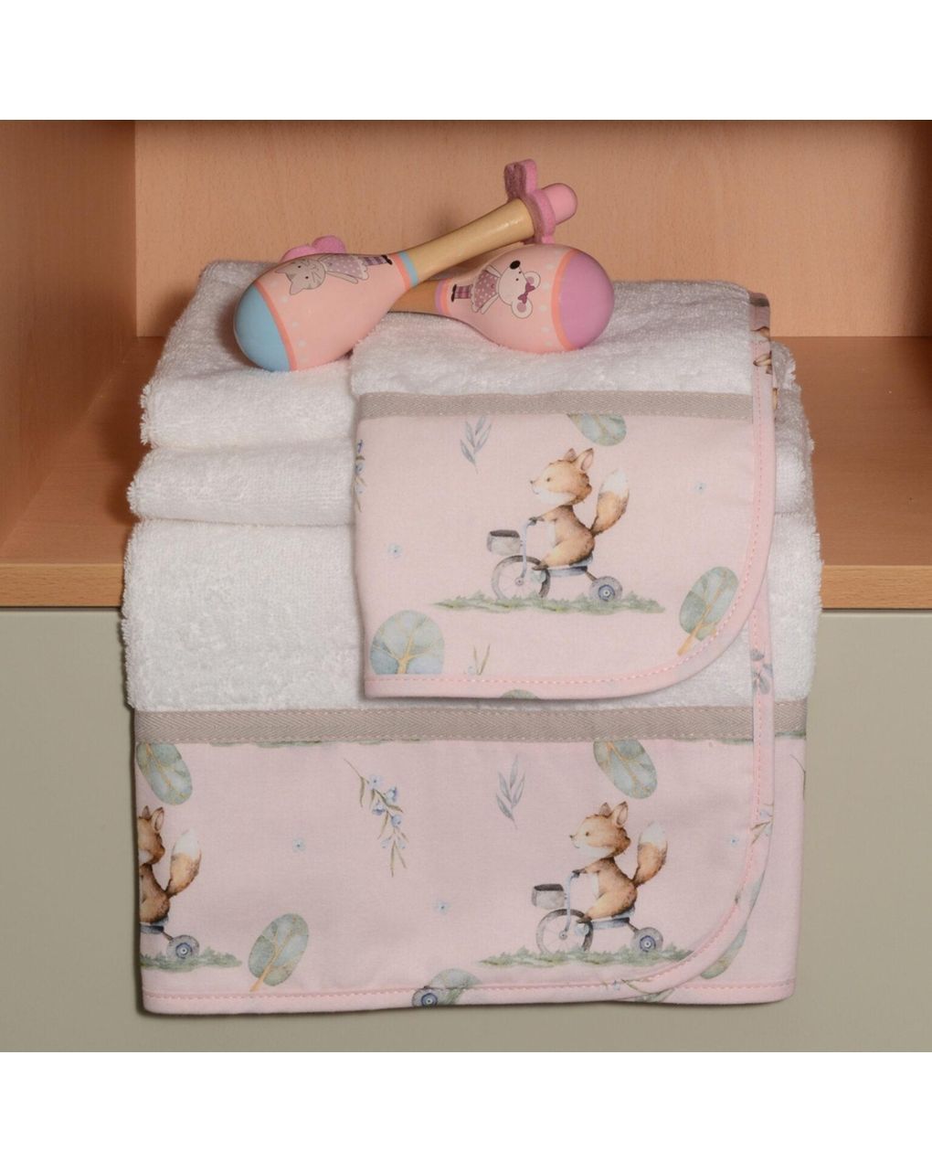 Baby οliver σετ πετσέτες 2 τεμ 100% βαμβάκι σχέδιο 426 46-6760/426