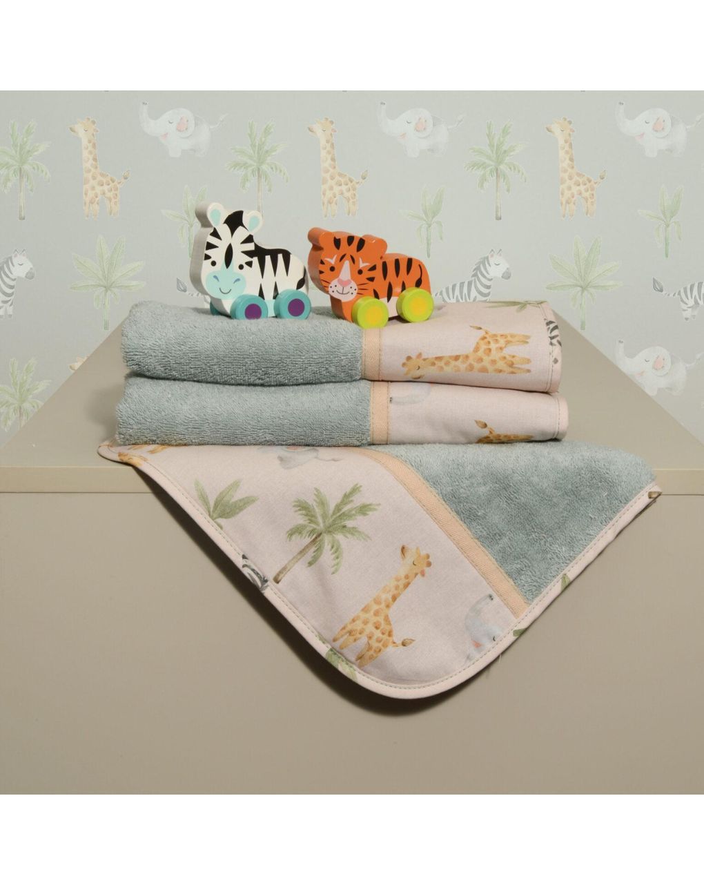 Baby οliver σετ πετσέτες 2 τεμ 100% βαμβάκι σχέδιο 425 46-6760/425 - BABY OLIVER