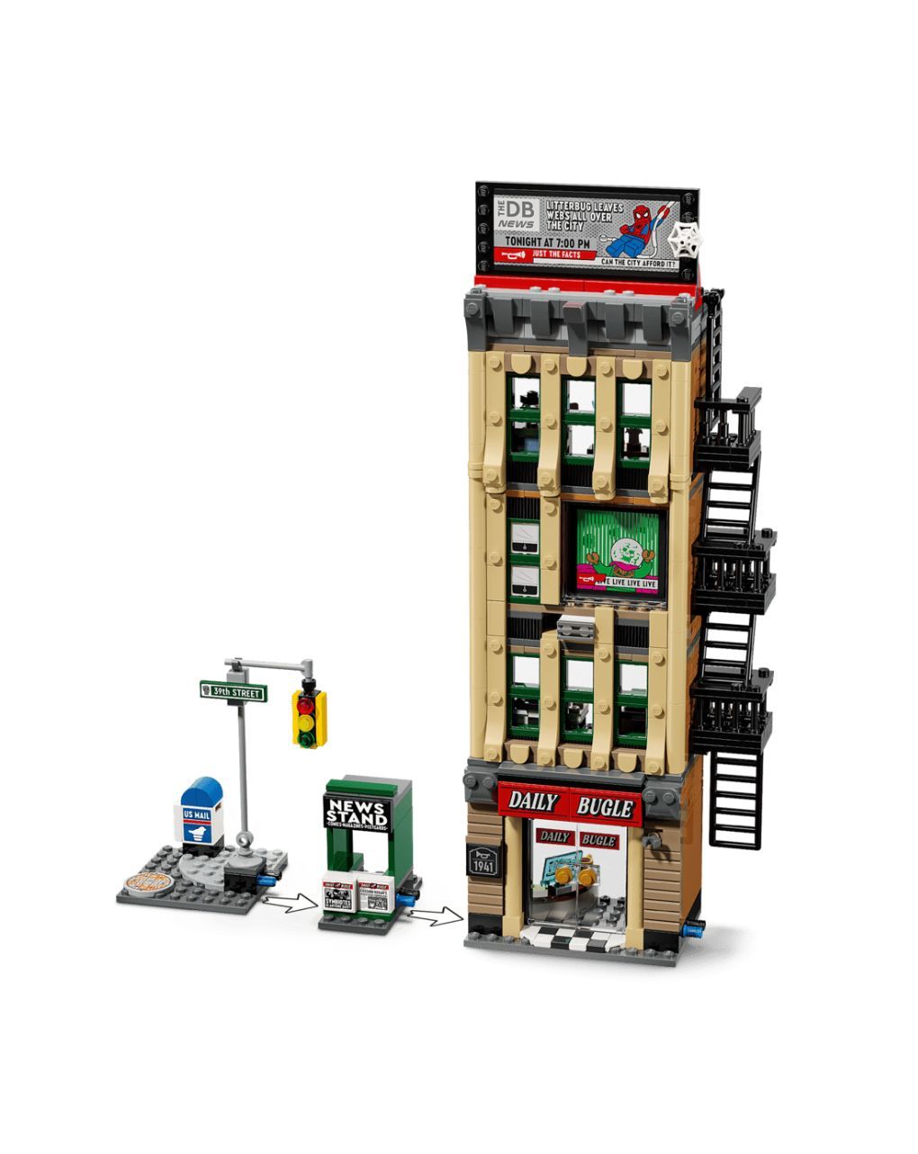 Lego super heroes spider-man vs. mysterio: the dialy bugle 76342 - LEGO, LEGO Marvel Super Heroes