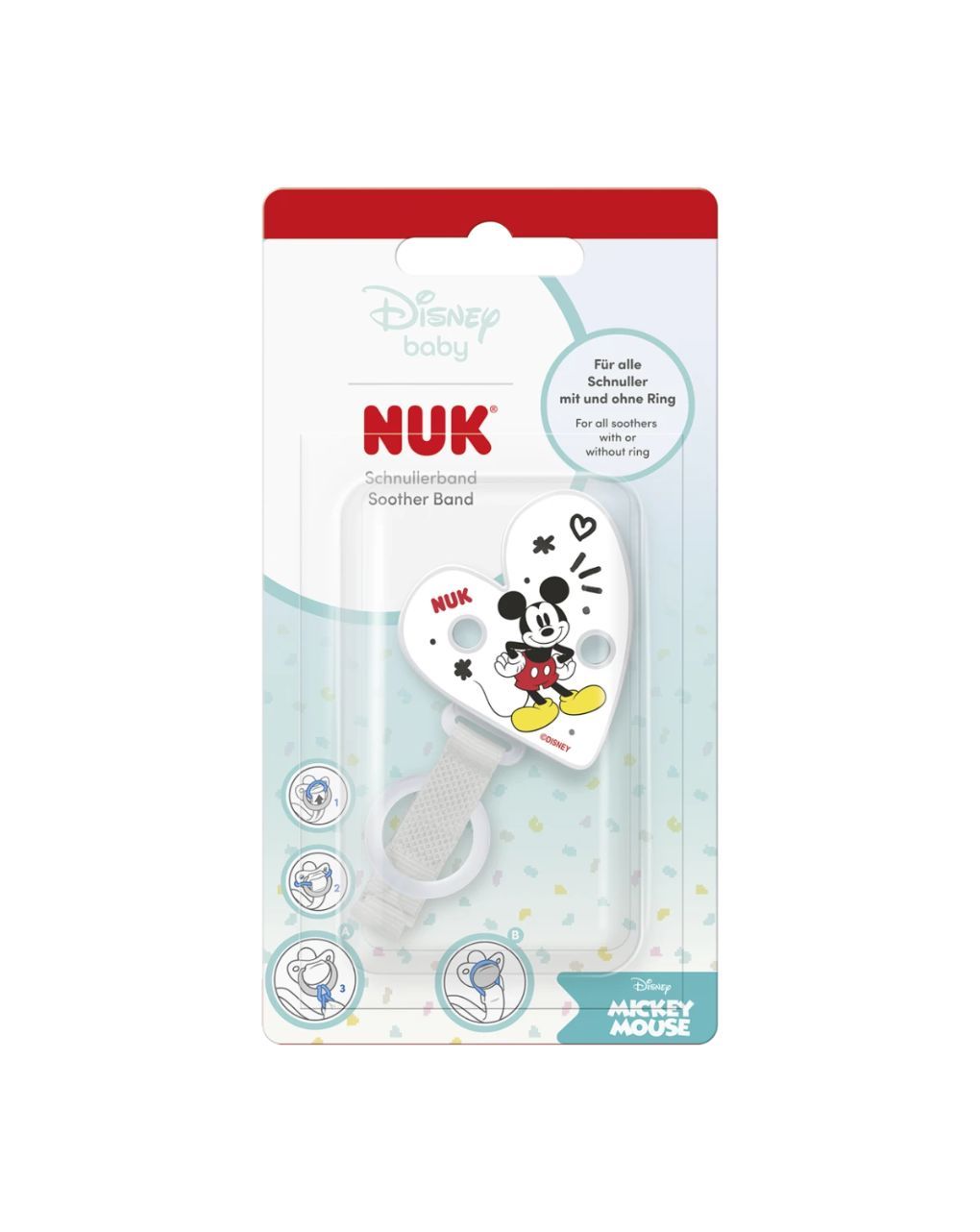 Nuk αλυσίδα πιπίλας disney mickey - Nuk