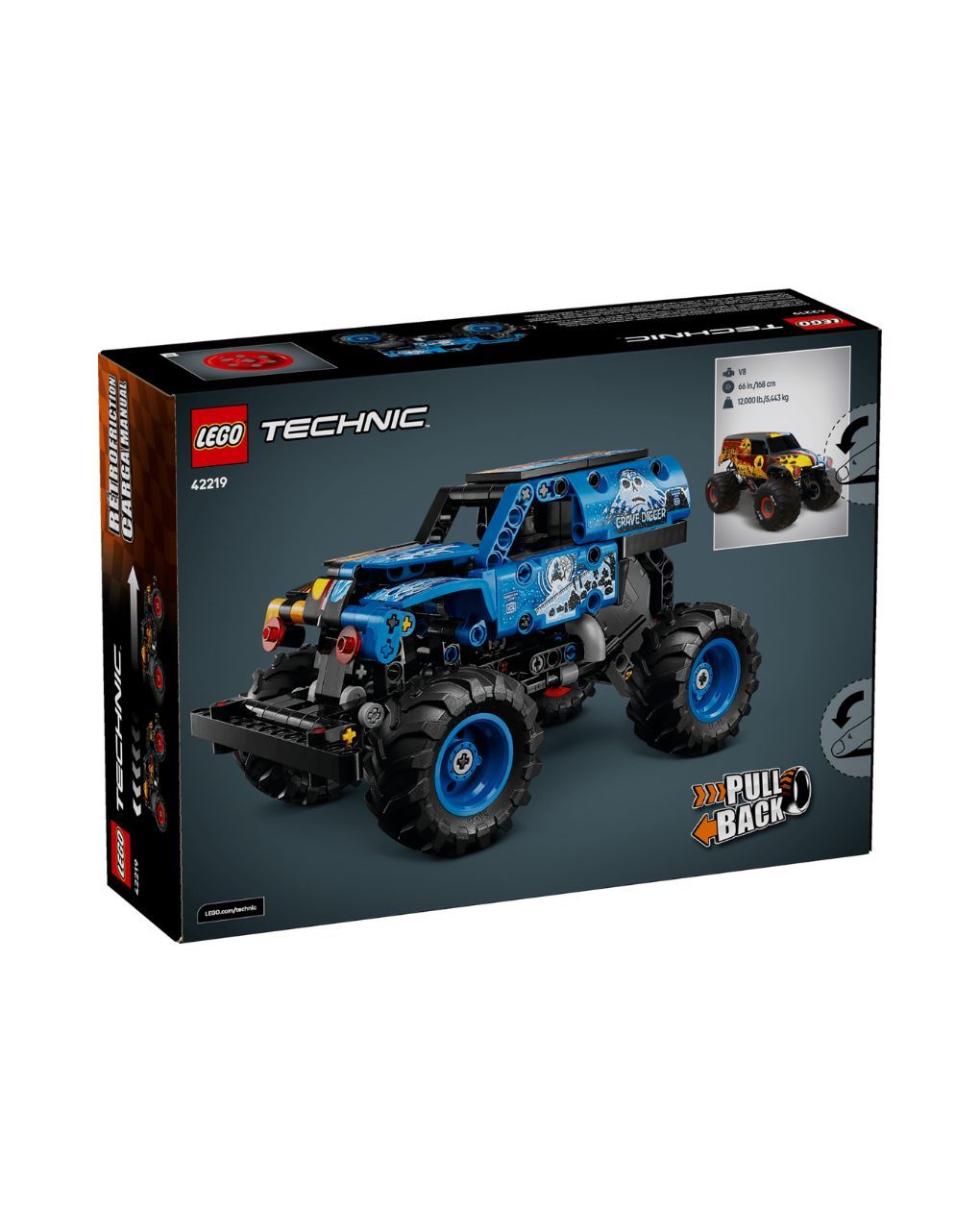 Lego technic monster jam grave digger fire and ice 42219 - LEGO, LEGO Technic