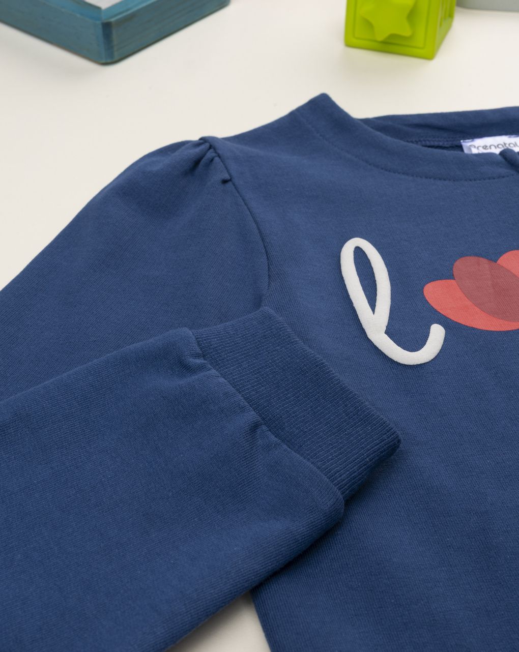 παιδική ζακέτα φούτερ μπλε love για κορίτσι - Prénatal