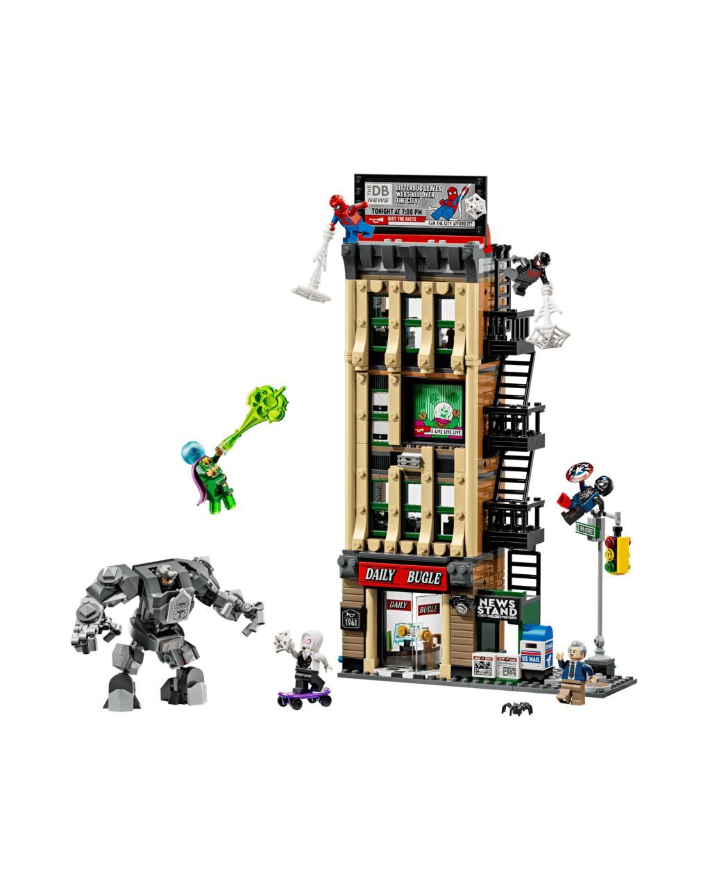 Lego super heroes spider-man vs. mysterio: the dialy bugle 76342 - LEGO, LEGO Marvel Super Heroes