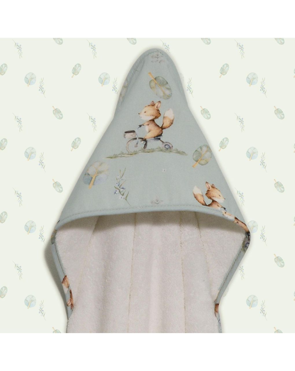 Baby oliver μπουρνούζι κάπα σχέδιο 429 λευκό 46-6730/429 - BABY OLIVER