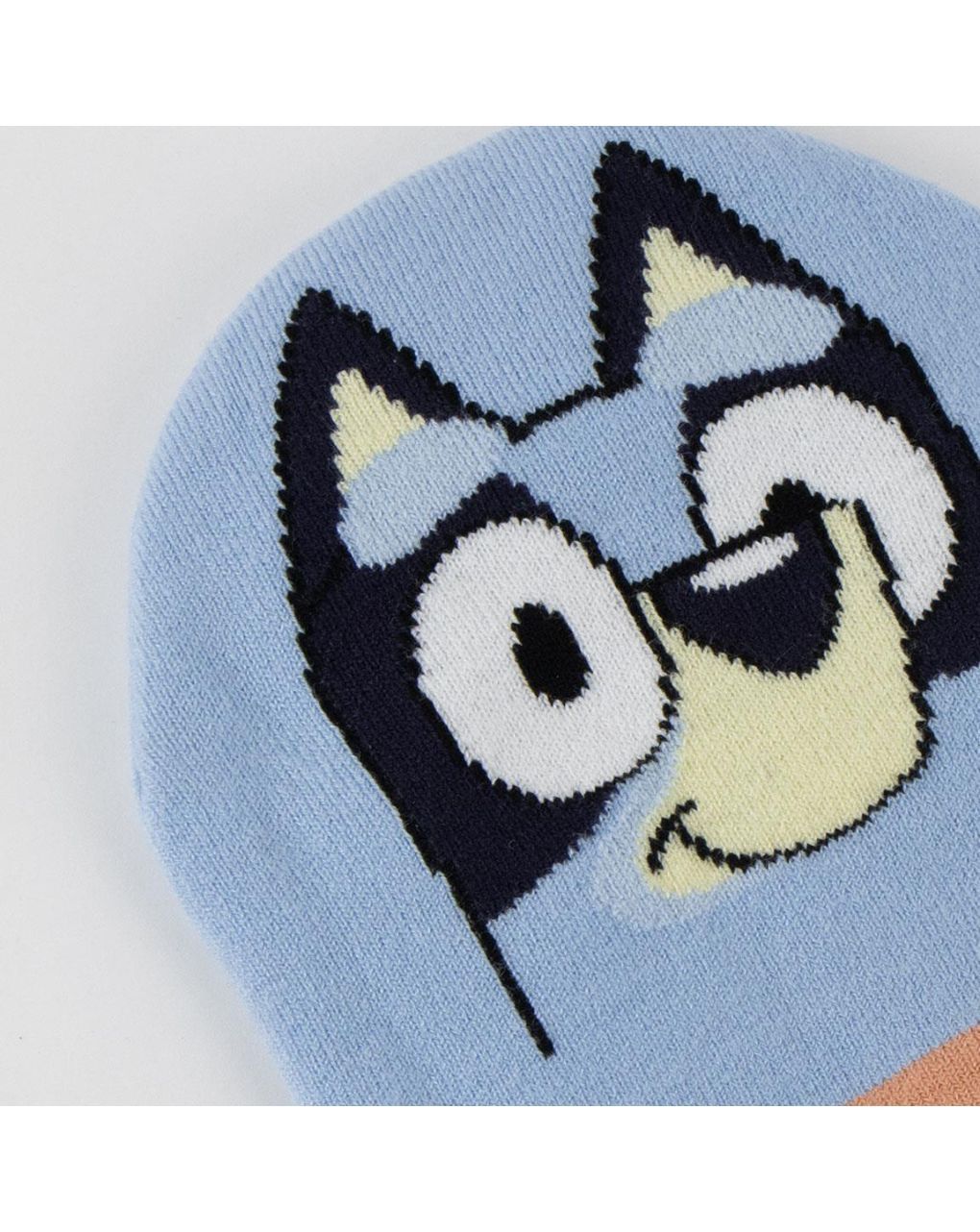 παιδικό χειμερινό σκουφάκι διπλής όψεως γαλάζιο-πορτοκαλί bluey για αγόρι - Disney