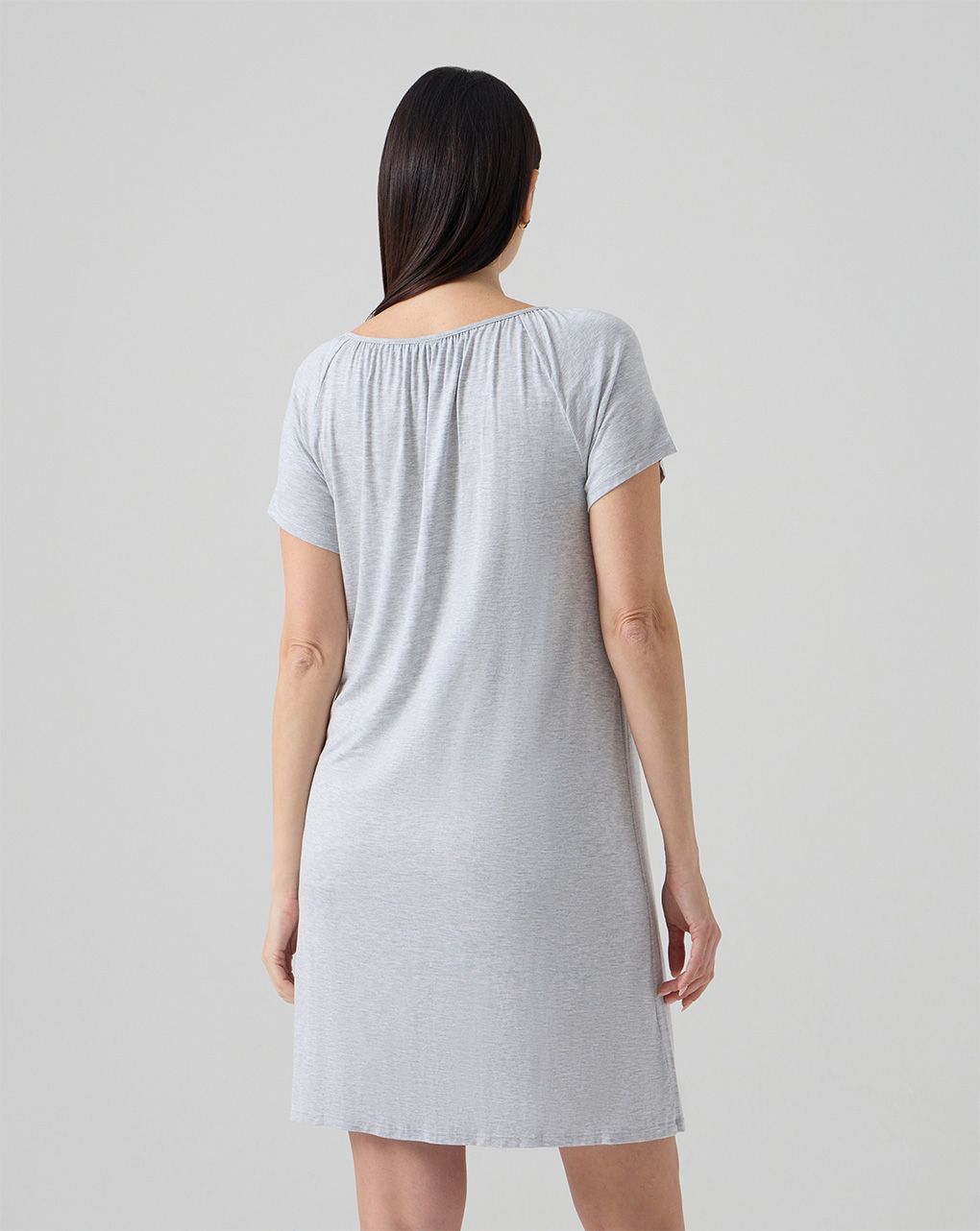 γυναικείο νυχτικό τοκετού γκρι - Prénatal