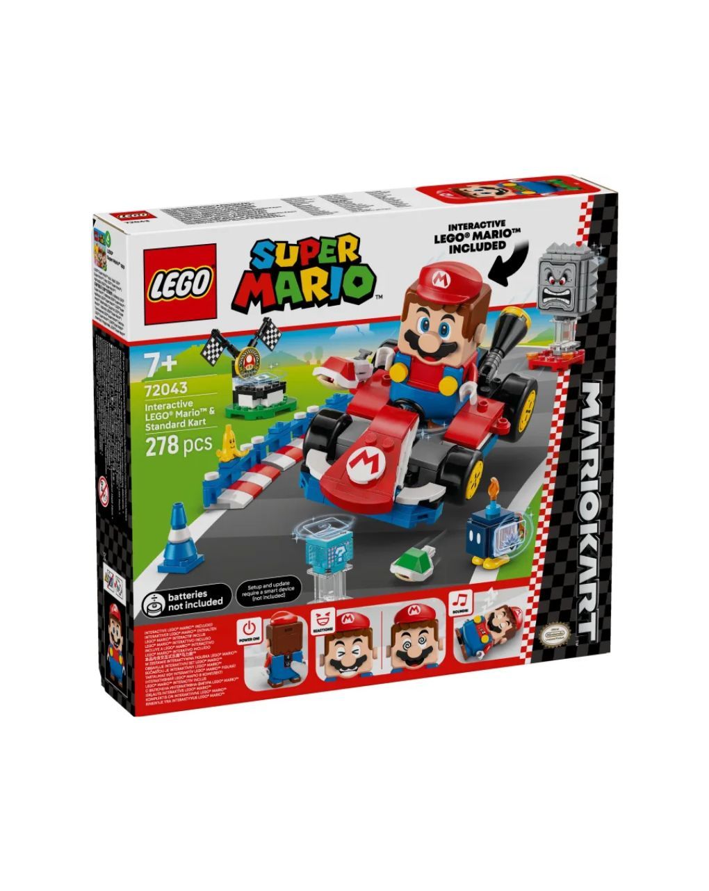 Lego super mario kart-interactive lego mario & standard kart 72043 - Lego, LEGO Super Mario