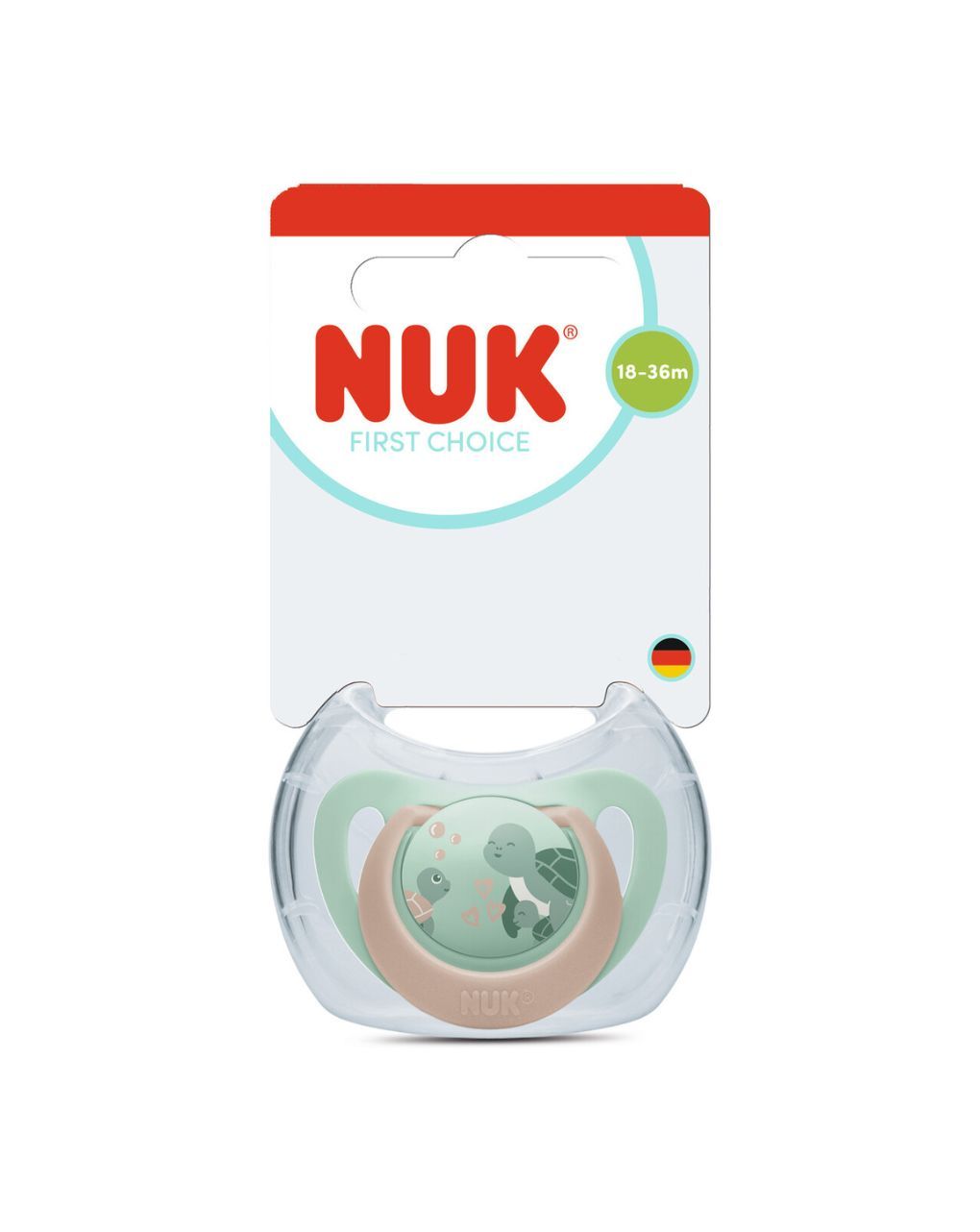 Nuk πιπίλα σιλικόνης first choice soft 18-36m turtle - Nuk