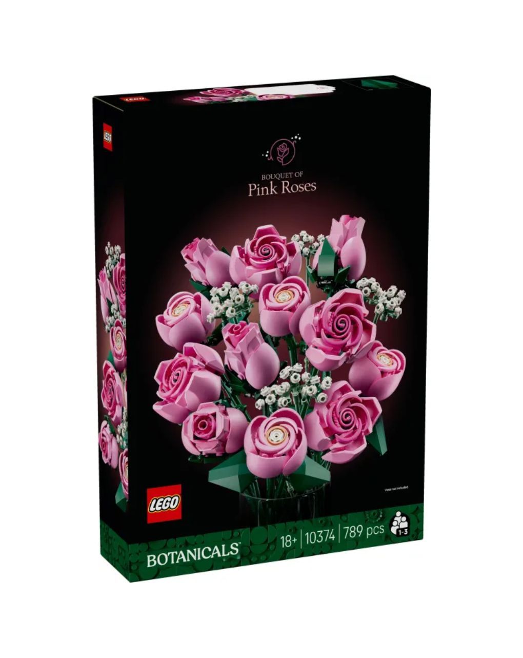 Lego botanical bouquet of pink roses 10374