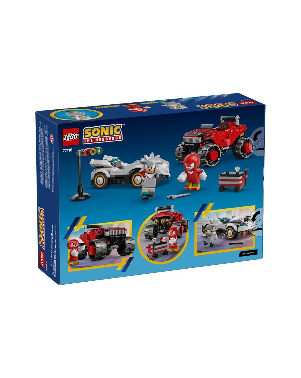 Lego sonic the hedgehog silver's car vs. knuckles' monster truck 77118 - LEGO, LEGO Sonic The Hedgehog