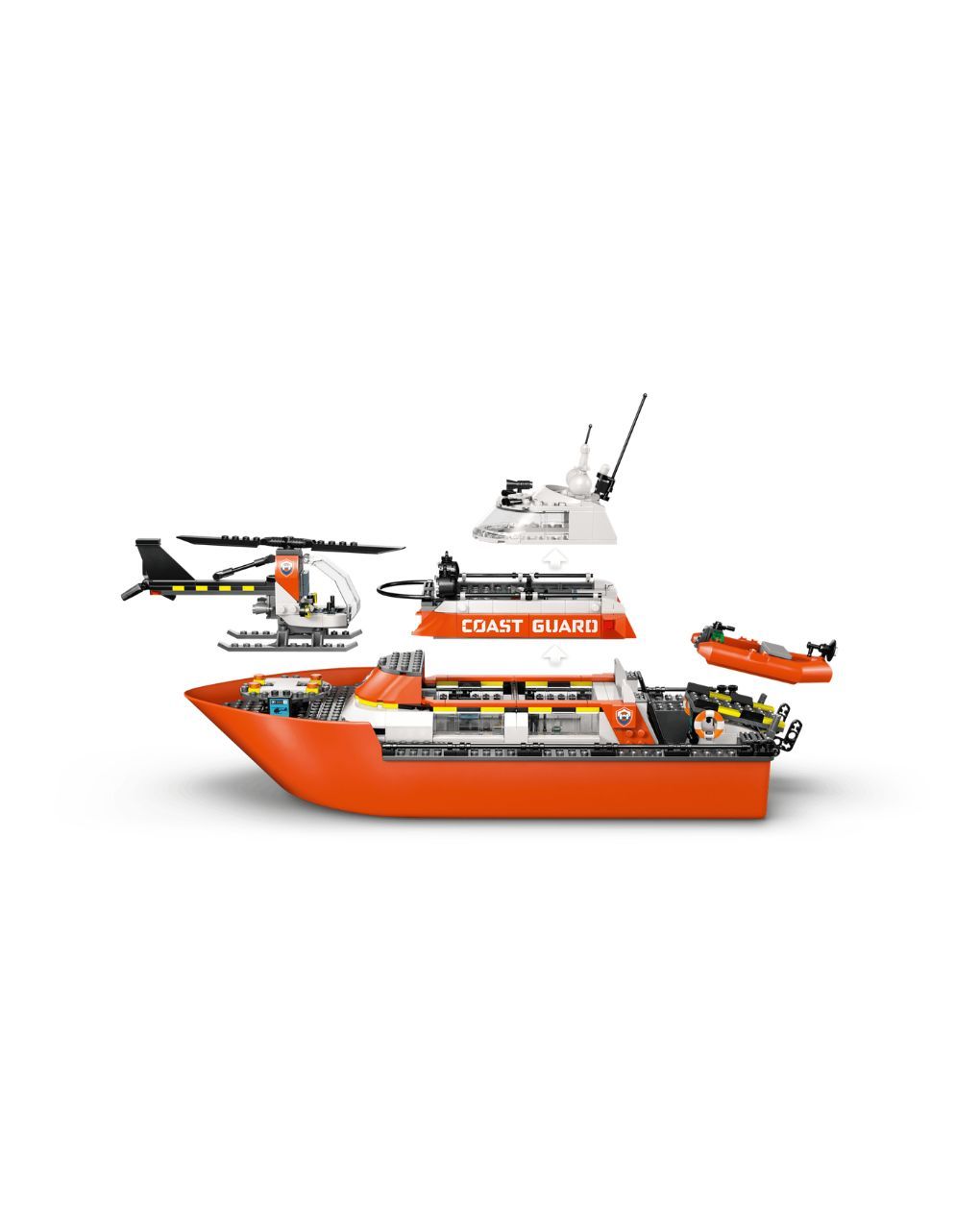Lego city coast guard rescue boat & helicopter 60504 - Lego, Lego City