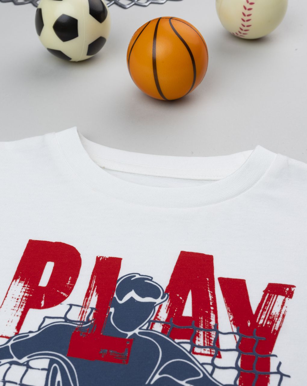 παιδική μπλούζα λευκή play now για αγόρι - Prénatal