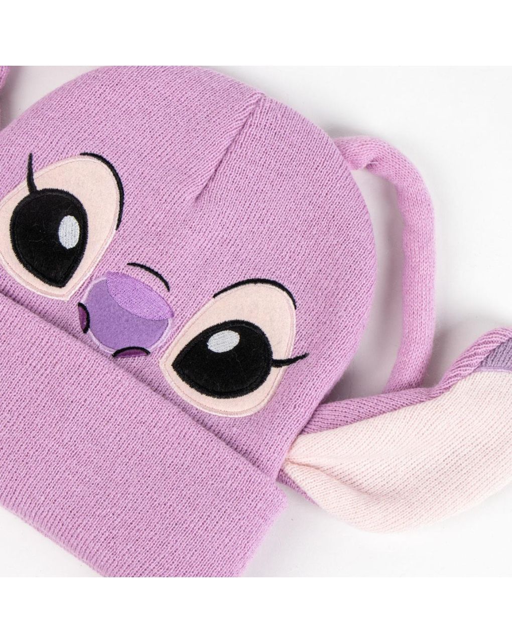 παιδικό χειμερινό σκουφάκι ροζ lilo & stitch angel για κορίτσι - Disney