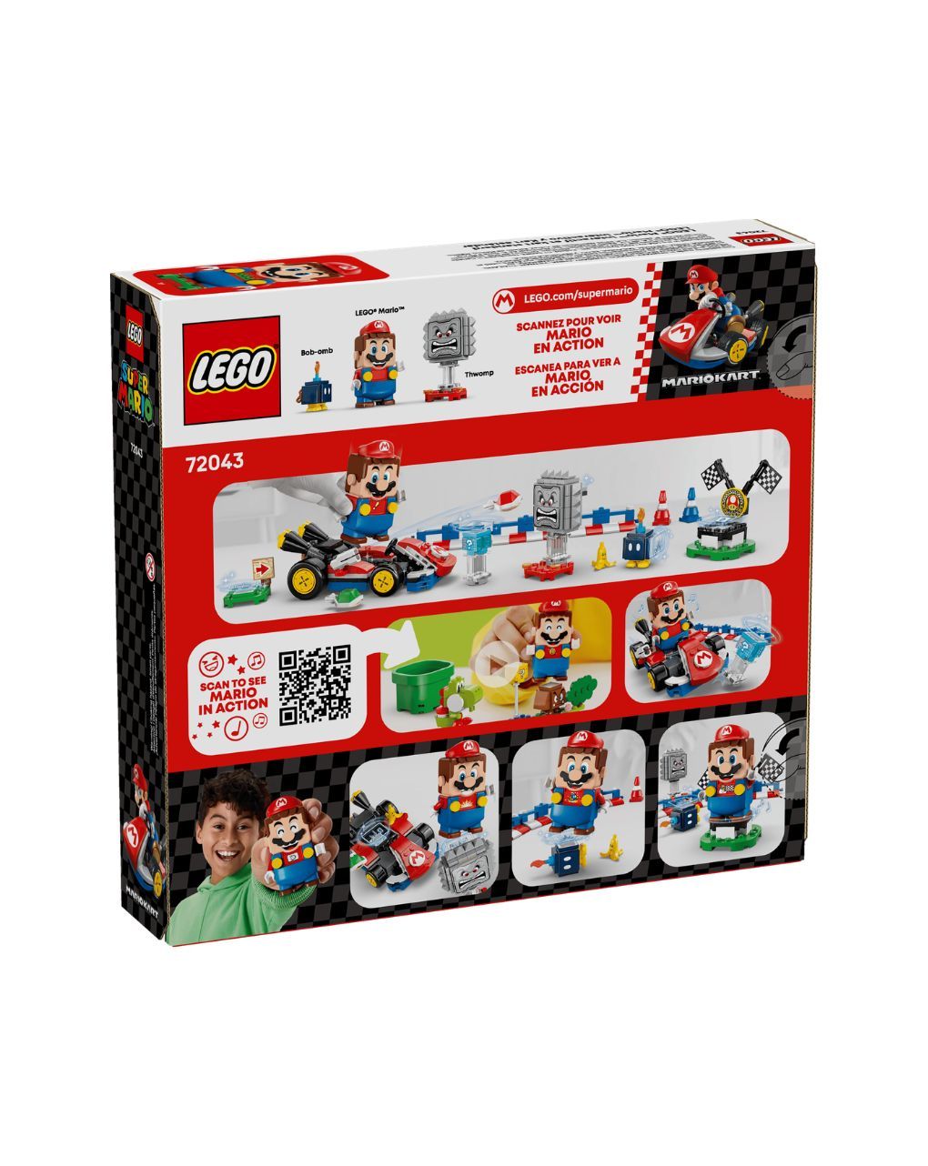 Lego super mario kart-interactive lego mario & standard kart 72043 - Lego, LEGO Super Mario