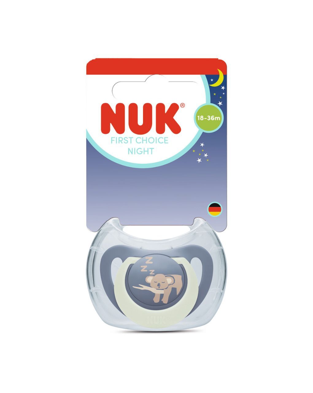 Nuk πιπίλα σιλικόνης first choice night 18-36m koala - Nuk