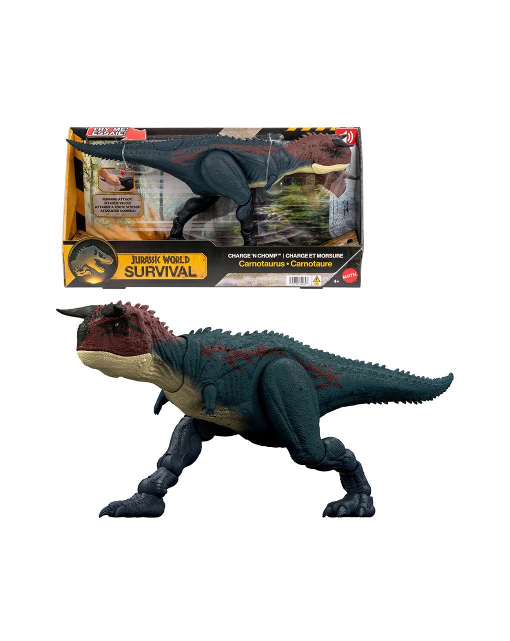 Jurassic world καρνόταυρος που δαγκώνει & επιτίθεται jkg85 - Jurassic World