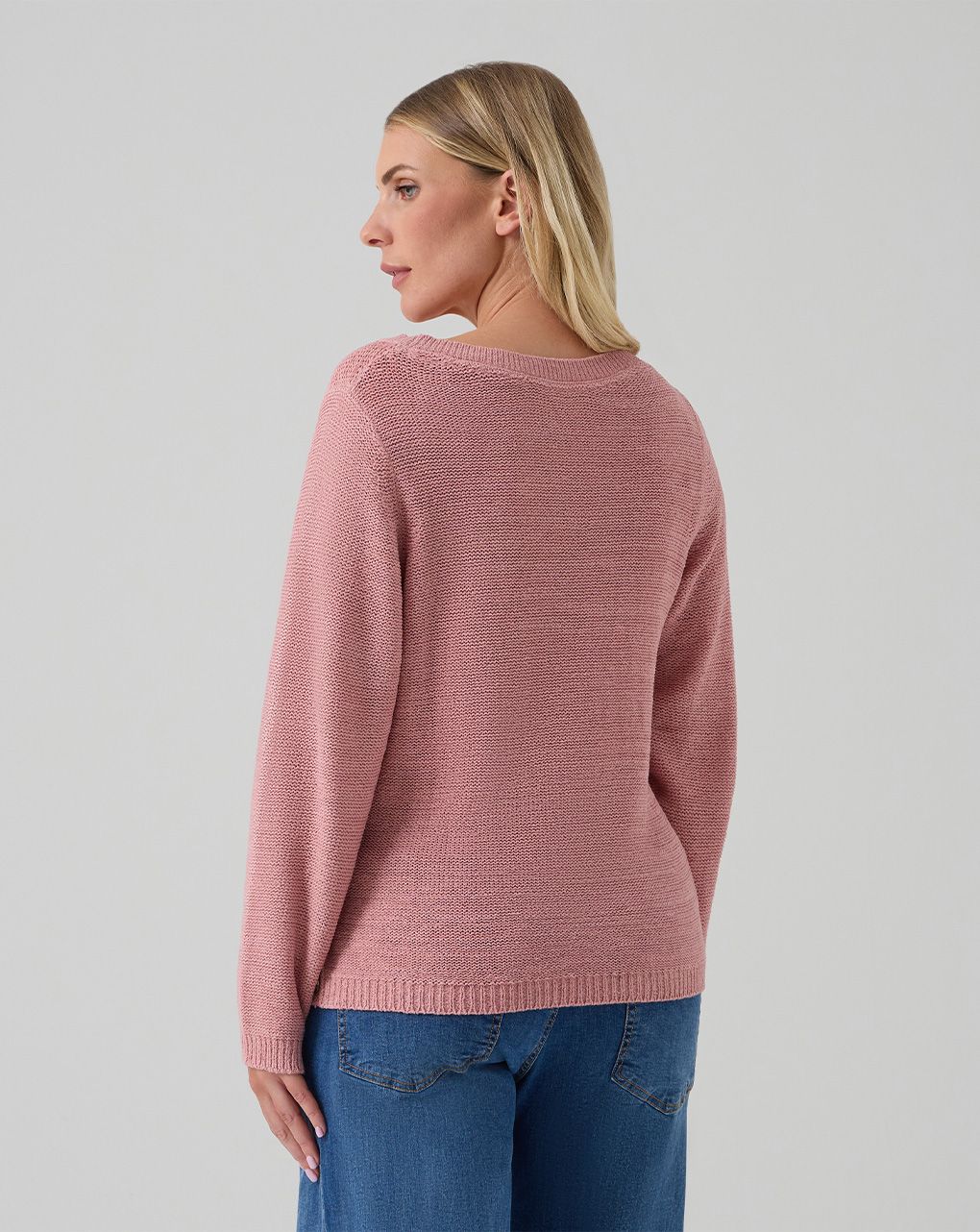 γυναικεία πλεκτή μπλούζα εγκυμοσύνης/θηλασμού ροζ - Prénatal