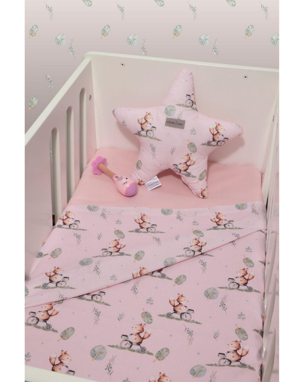 Baby oliver σετ σεντόνια λίκνου 75×110cm σχέδιο 426 46-6704/426