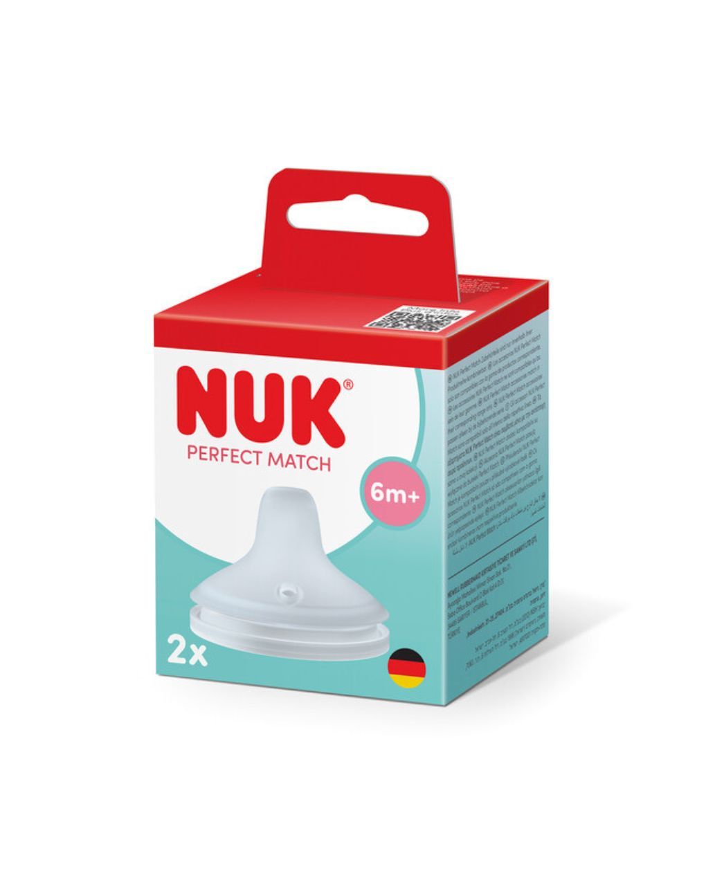 Nuk μαλακό ρύγχος σιλικόνης perfect match 2τμχ 6m+ - Nuk