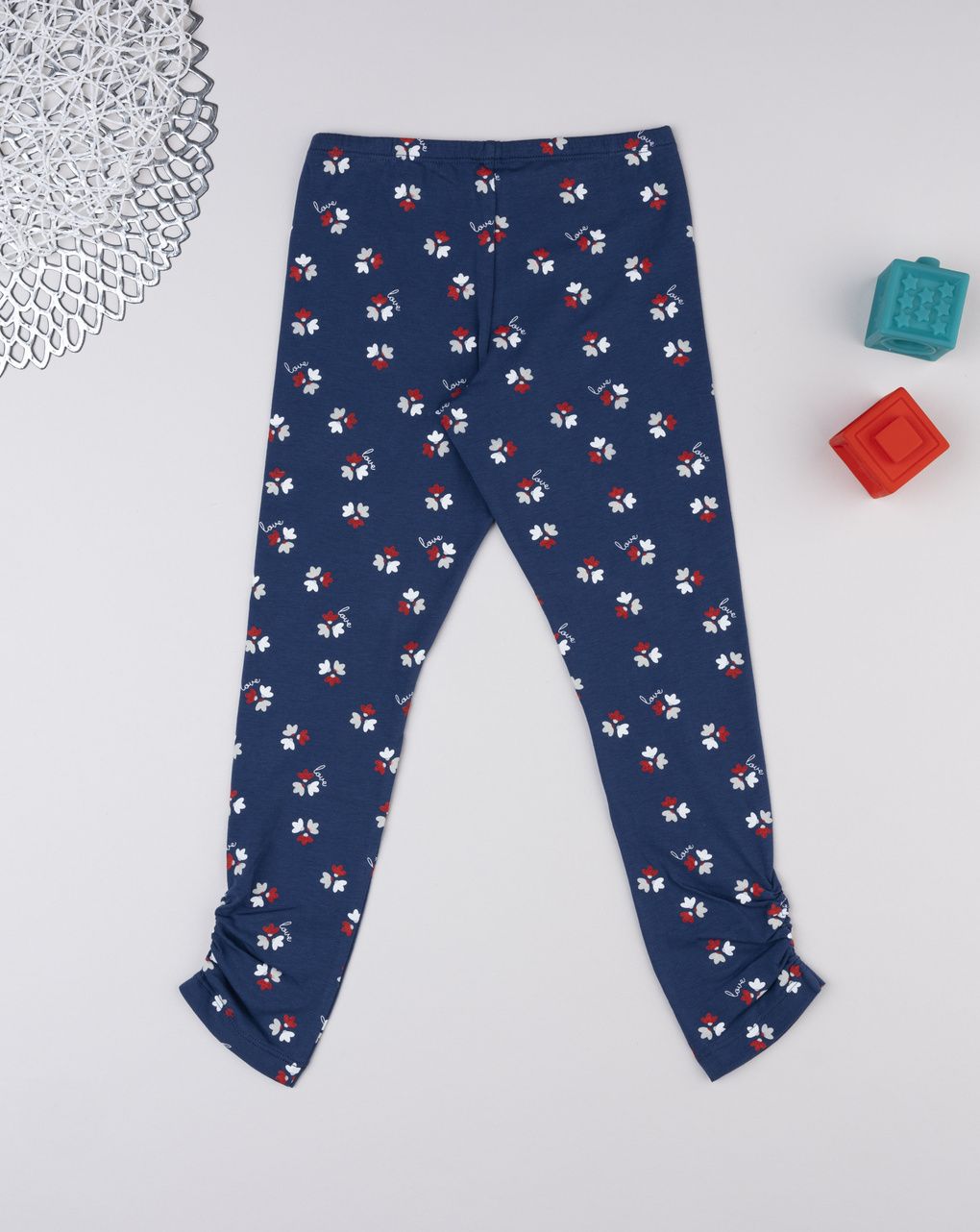 παιδικό κολάν μπλε με λουλούδια για κορίτσι - Prénatal