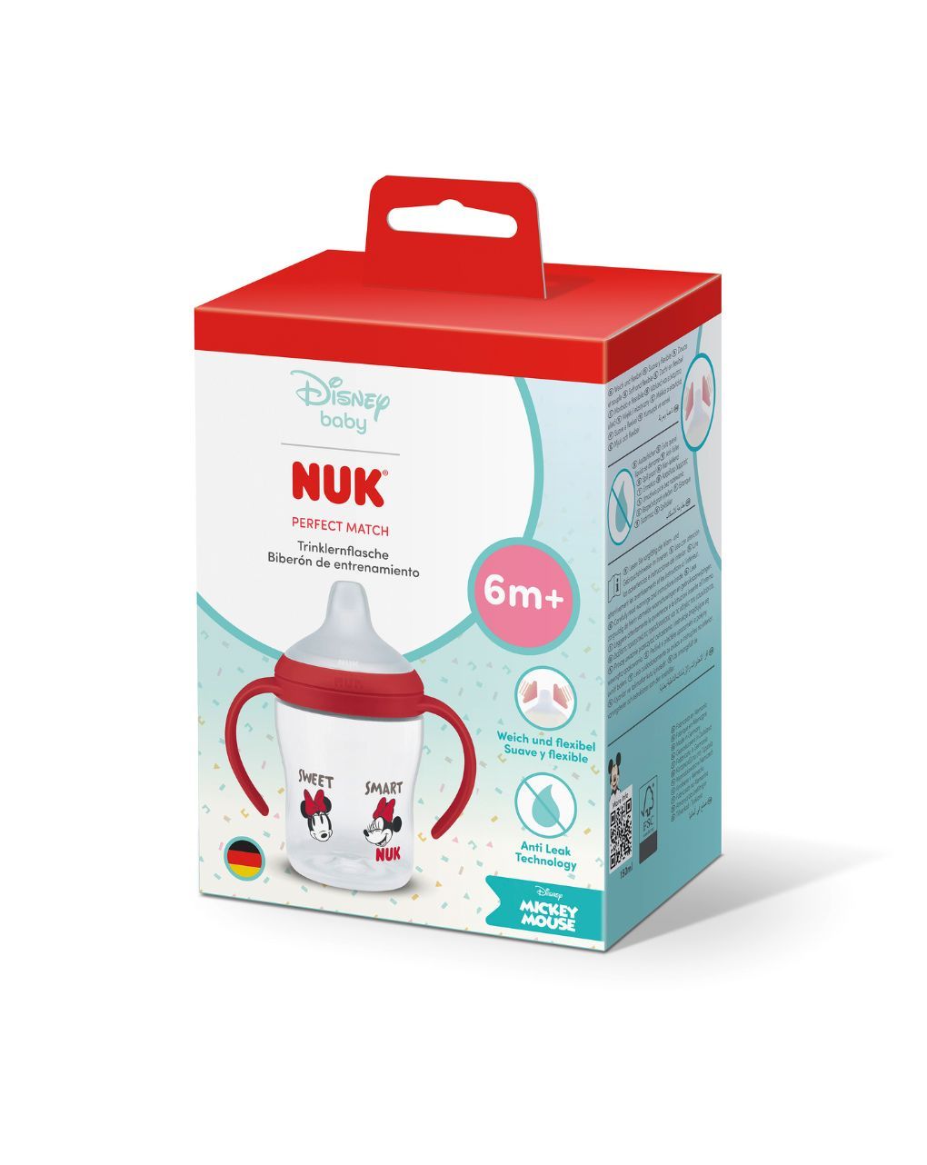 Nuk εκπαιδευτικό ποτηράκι perfect match 6m+ 150ml minnie - Nuk