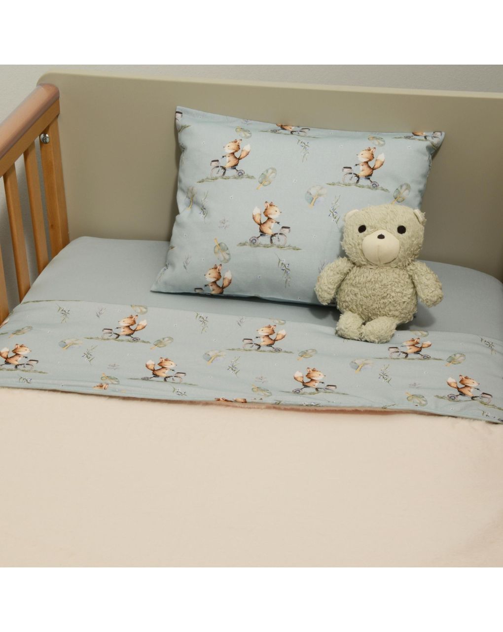 Baby oliver minky κουβέρτα λίκνου διπλής όψης σχέδιο 429 46-6735/429 - Baby Oliver