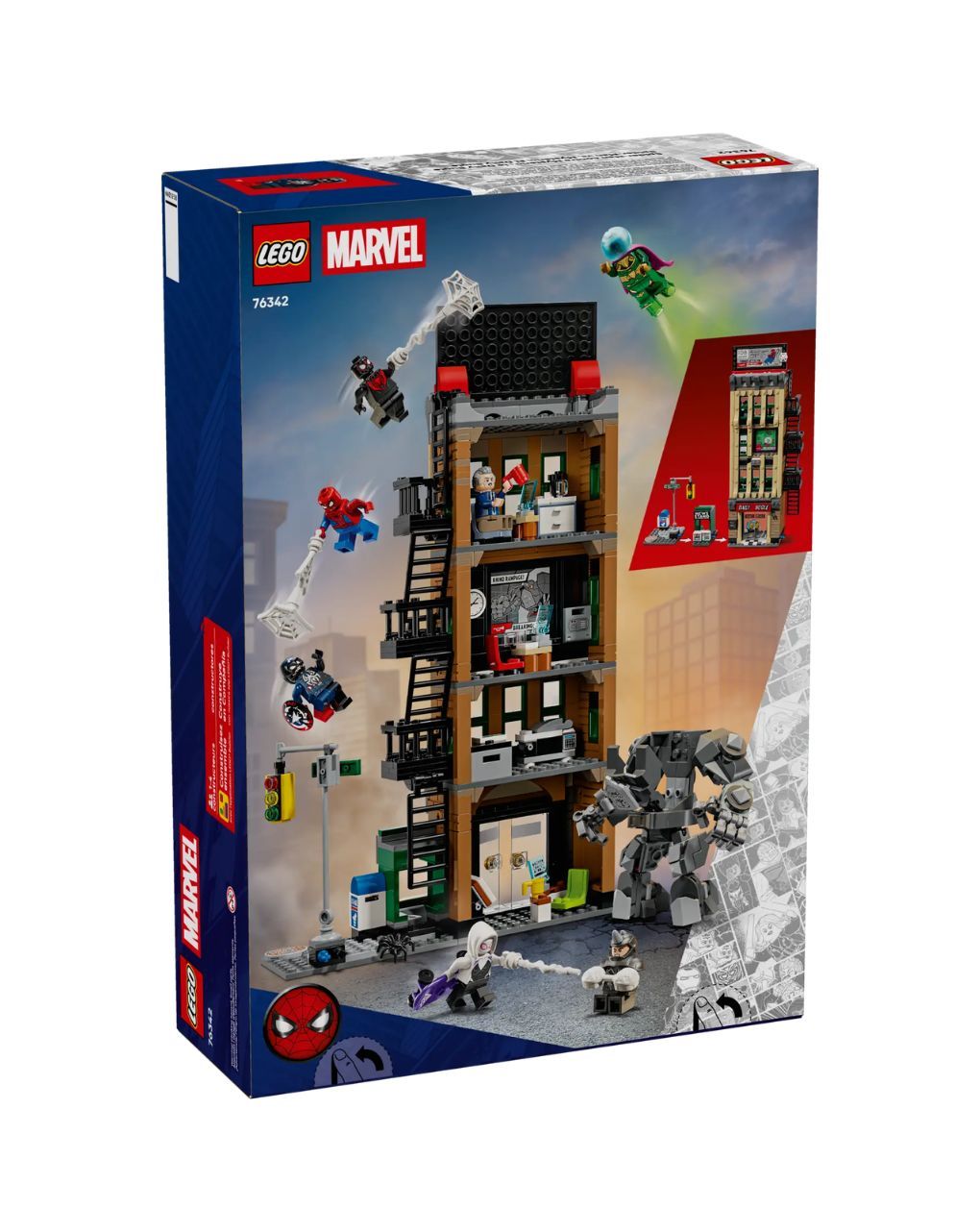 Lego super heroes spider-man vs. mysterio: the dialy bugle 76342 - LEGO, LEGO Marvel Super Heroes