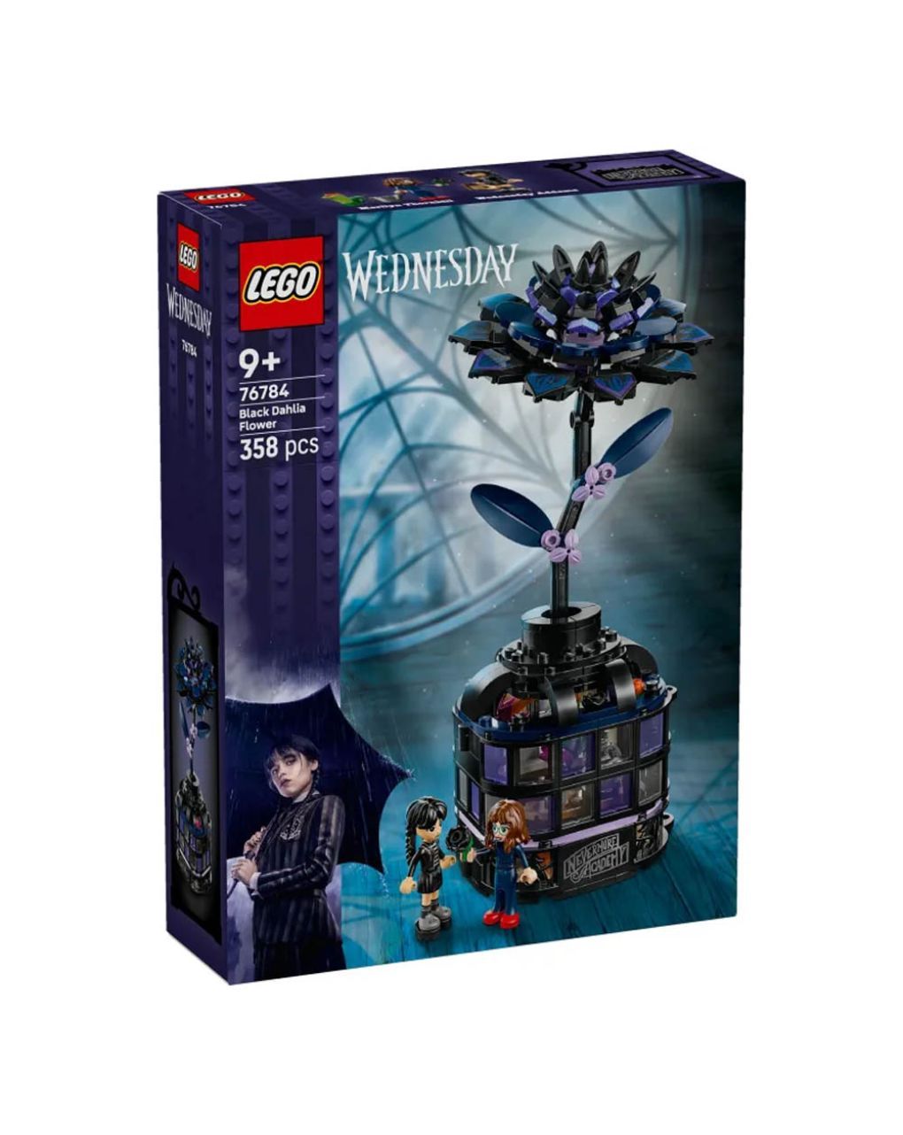 Lego wednesday black dahlia flower 76784