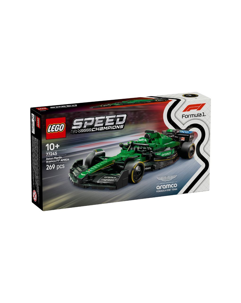 Lego speed champions aston martin aramco f1 amr24 race car 77245