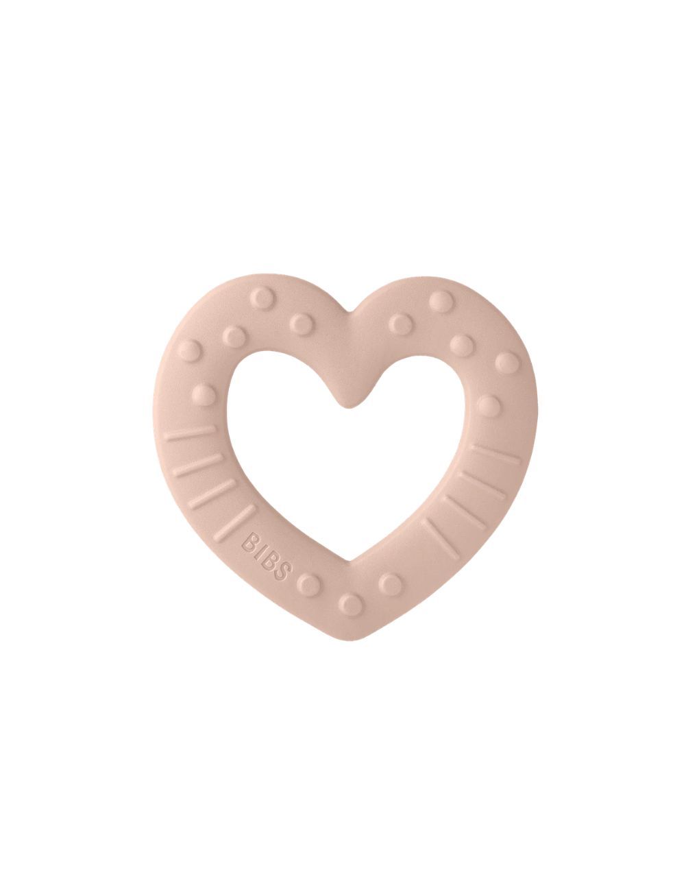 Bibs μασητικό καρδούλα 0m+ blush 3100244