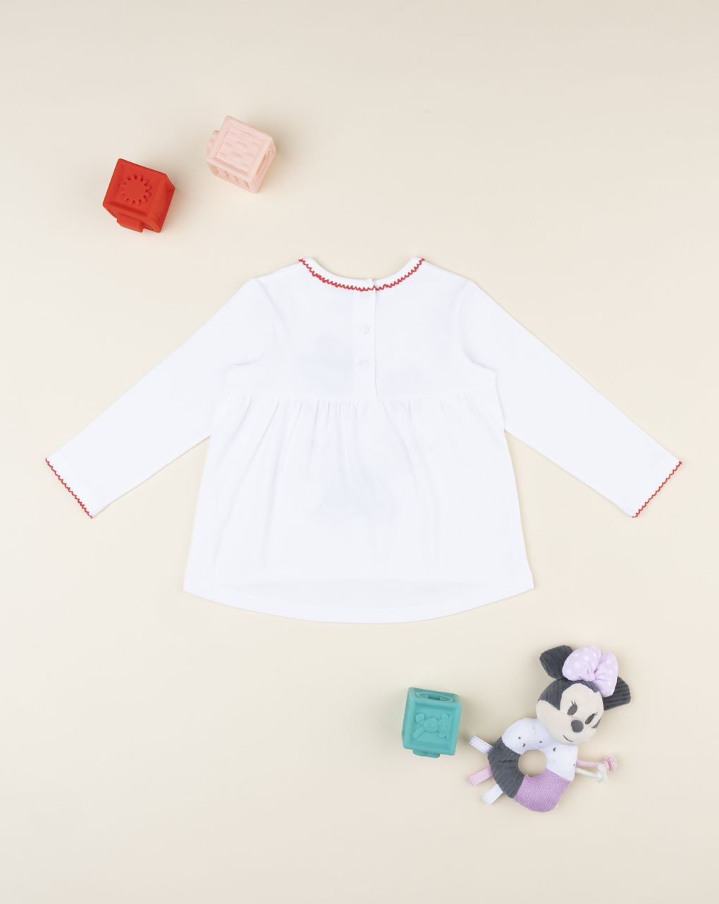 βρεφική μπλούζα λευκή minnie για κορίτσι - Prénatal
