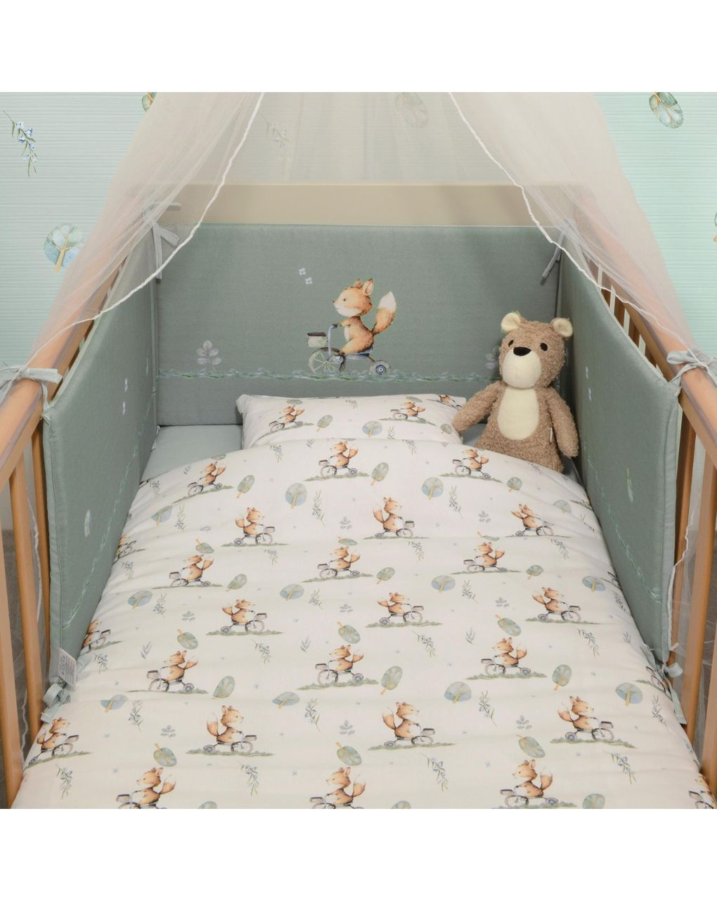 Baby oliver πάπλωμα & παπλωματοθήκη σχέδιο μέντα 423 46-6700/423 - BABY OLIVER