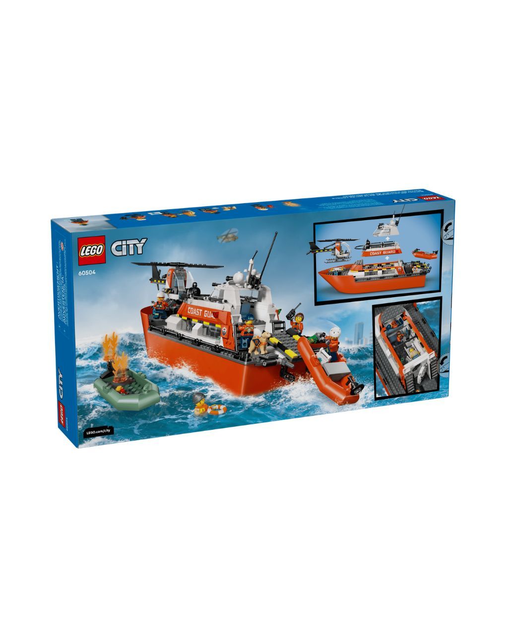 Lego city coast guard rescue boat & helicopter 60504 - Lego, Lego City