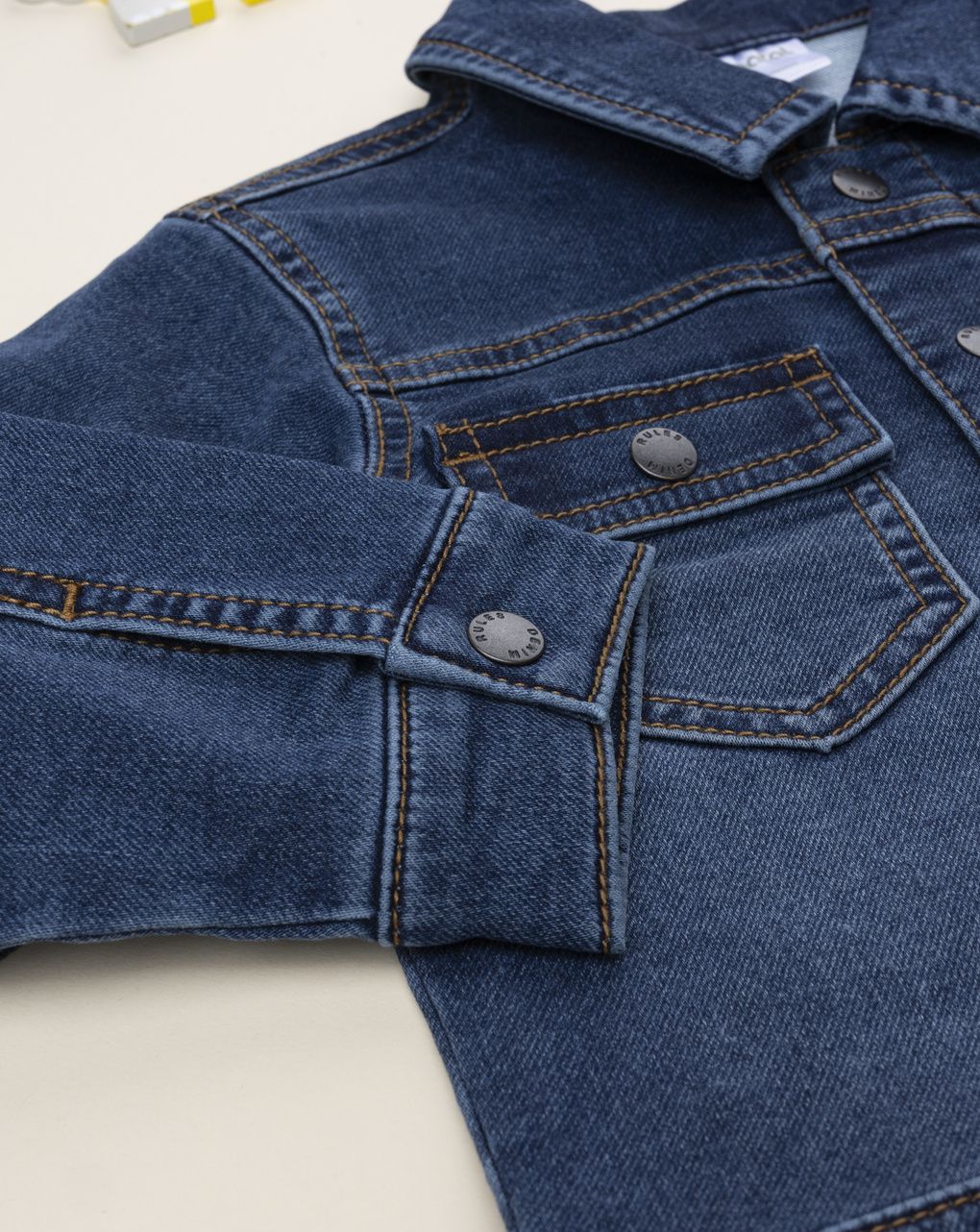 βρεφικό τζιν μπουφάν μπλε με τιγράκι για αγόρι - Prénatal