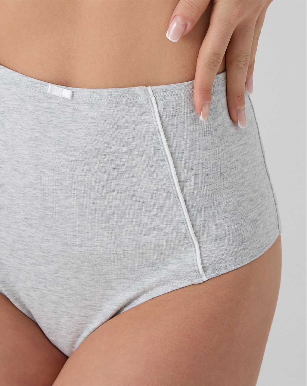 γυναικείο σλιπ εγκυμοσύνης γκρι με φιογκάκι - Prénatal