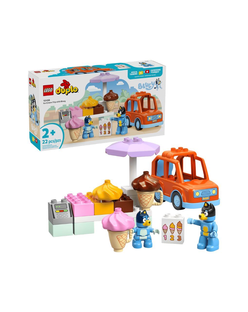 Lego duplo bluey ice cream trip with bluey 10458 - LEGO, LEGO Duplo