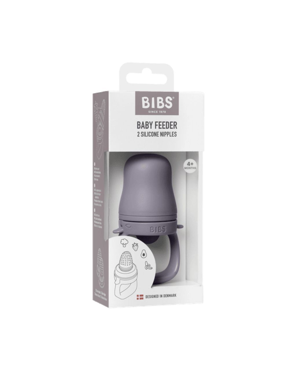 Bibs τροφοδότης με θηλή σιλικόνης 4m+ fossil grey 4350303 - BIBS