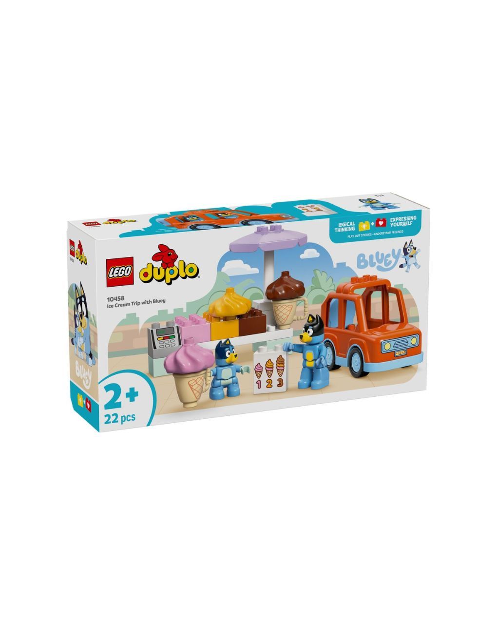 Lego duplo bluey ice cream trip with bluey 10458