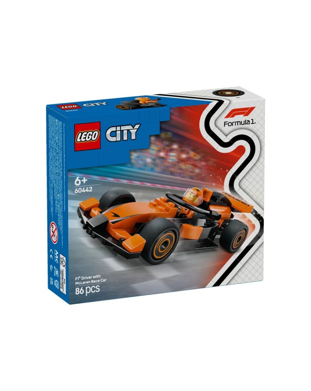 Lego city f1 driver with mclaren race car 60442