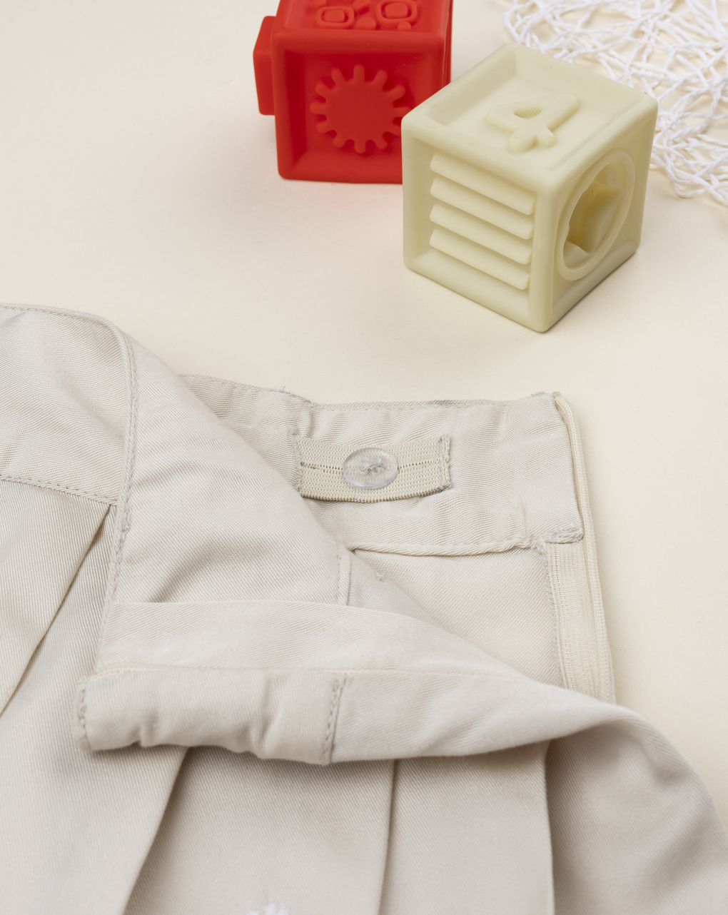 παιδική φούστα μπεζ πλισέ με μαργαρίτες για κορίτσι - Prénatal