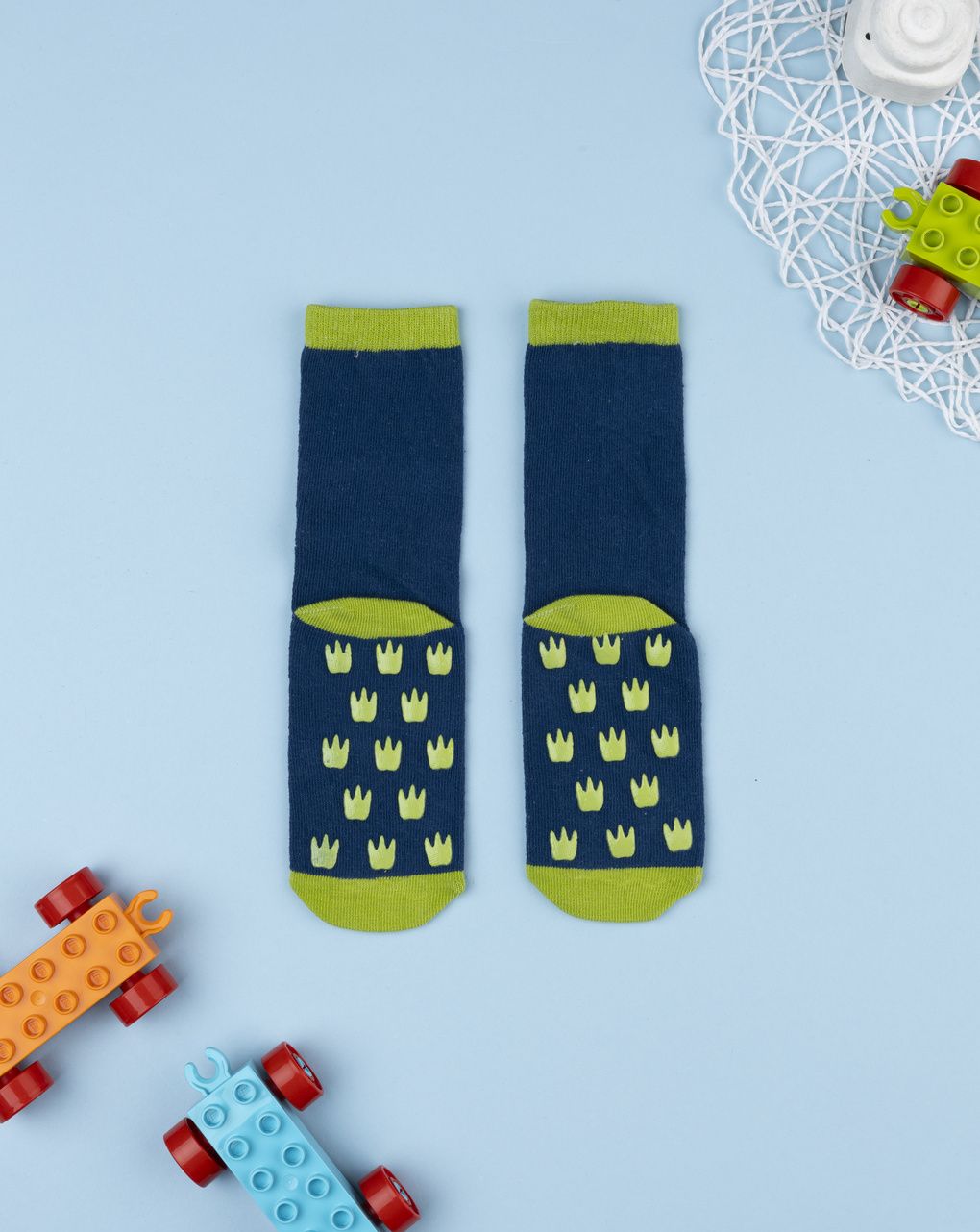 παιδικές αντιολισθητικές κάλτσες με δεινόσαυρους για αγόρι - Prénatal