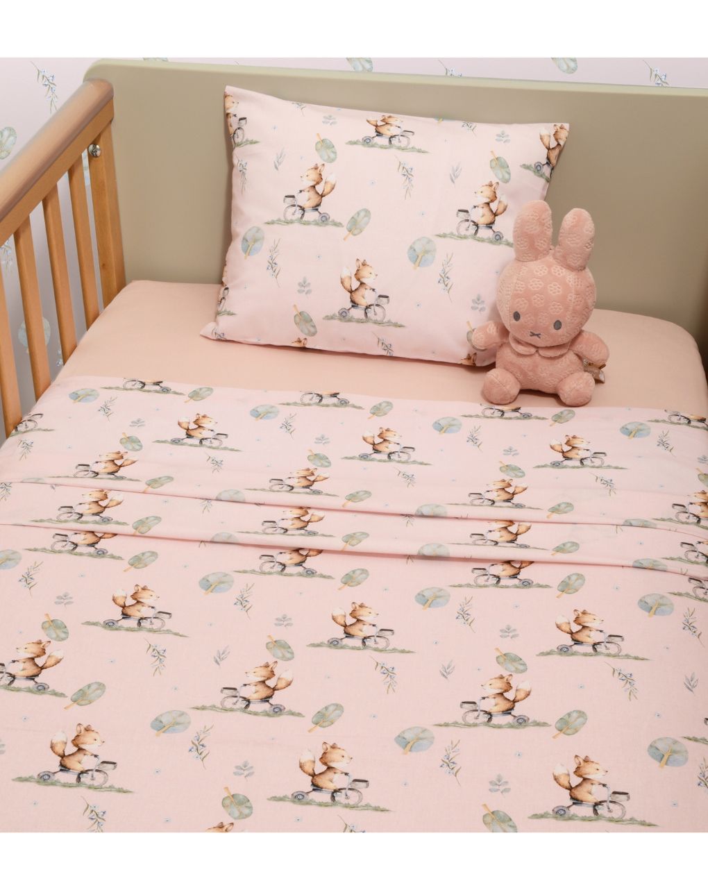 Baby oliver σετ σεντόνια κούνιας 110×170cm με λάστιχο σχέδιο 426 46-6706/426 - BABY OLIVER